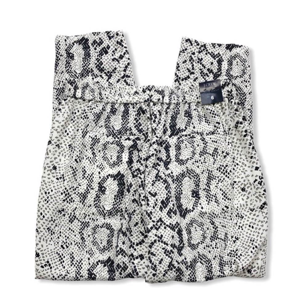 J. Crew Women’s Snakeskin Jaime Pants Pull on size 6 - Picture 5 of 8